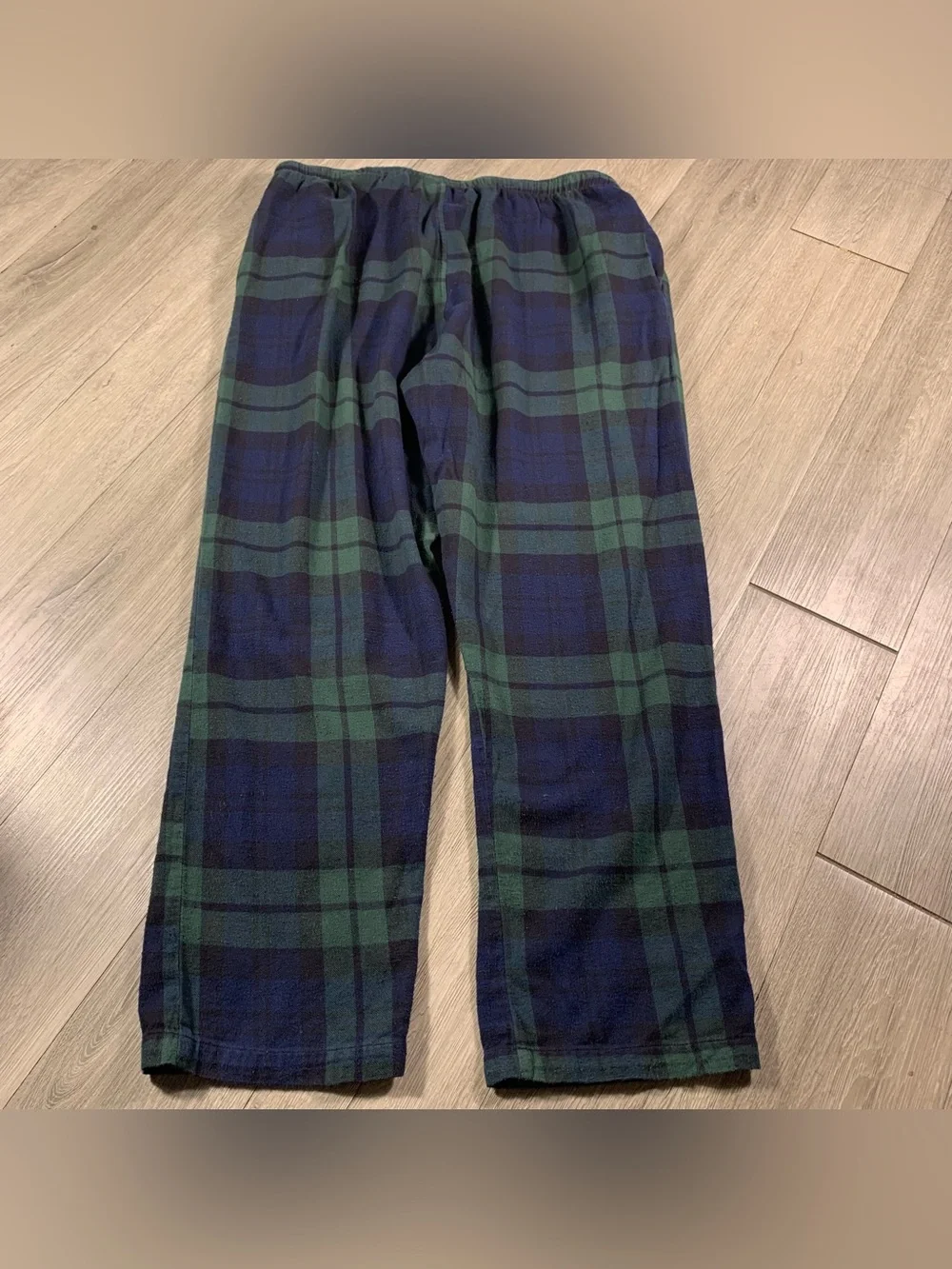 Polo Ralph Lauren Green & Blue Pkain Flannel Pull On Sleepwear Bottoms size XL